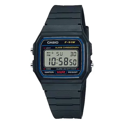 Unisex hodinky F-91W-1YEG Casio Barva: Černá