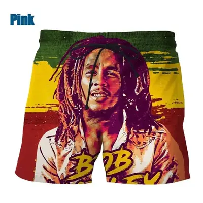 Unisex šortky s 3D potiskem Bob Marley