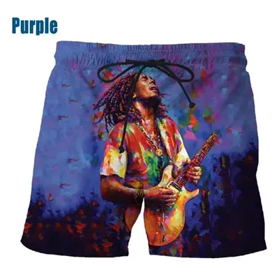 Unisex šortky s 3D potiskem Bob Marley