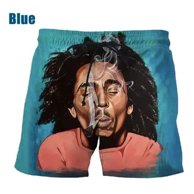 Unisex šortky s 3D potiskem Bob Marley