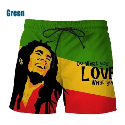 Unisex šortky s 3D potiskem Bob Marley