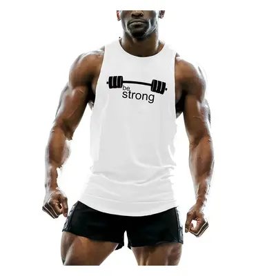 Prodyšné pánské tílko fitness do posílky STRONG MAN