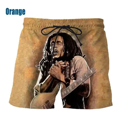 Unisex šortky s 3D potiskem Bob Marley