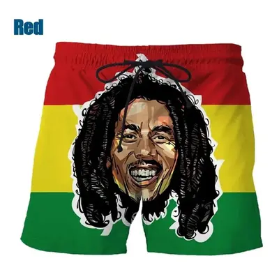 Unisex šortky s 3D potiskem Bob Marley