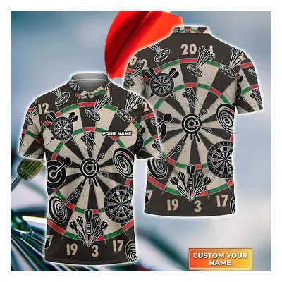 Tričko s 3D potiskem pro tým Darts s lebkou CS459