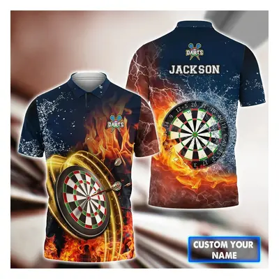 Tričko dres pro tým Darts s ohněm 3D potisk CS458