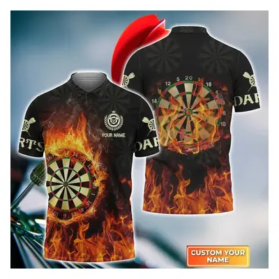 Tričko dres pro tým Darts s ohněm 3D potisk CS458