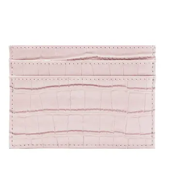 Koženkový mini cardholder Barva (Varianta): croco pink