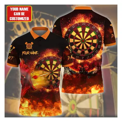 Tričko dres pro tým Darts s ohněm 3D potisk CS458