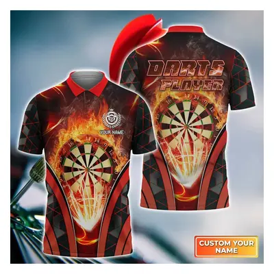 Tričko dres pro tým Darts s ohněm 3D potisk CS458