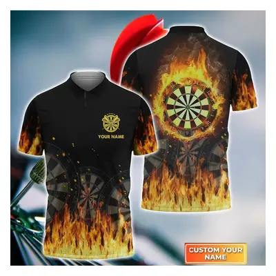 Tričko dres pro tým Darts s ohněm 3D potisk CS458