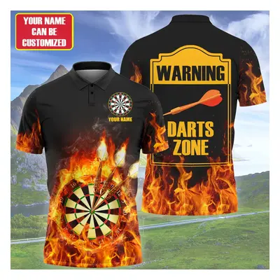 Tričko dres pro tým Darts s ohněm 3D potisk CS458