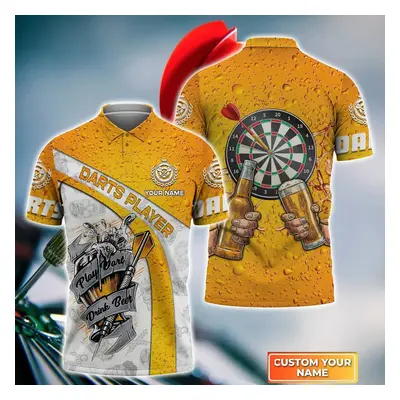 Tričko polo pro tým Darts 3D potisk vlastní jméno 3D CS500