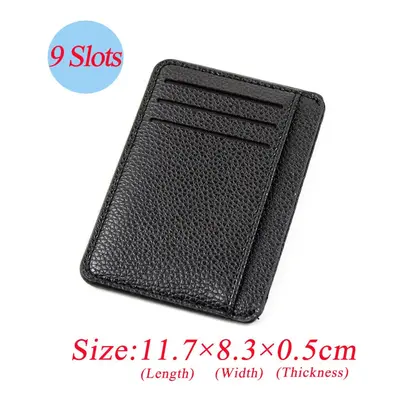 Pánský kožený cardholder Barva (Varianta): Black no zipper