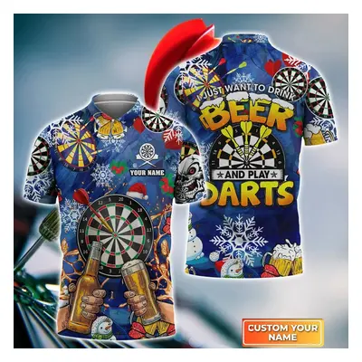 Tričko polo pro tým Darts 3D potisk vlastní jméno 3D CS500