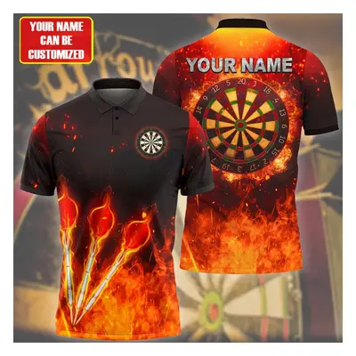 Tričko dres pro tým Darts s ohněm 3D potisk CS458