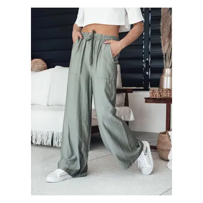 Dámské kalhoty wide leg NAMAYAS UY2103 Barva: Khaki