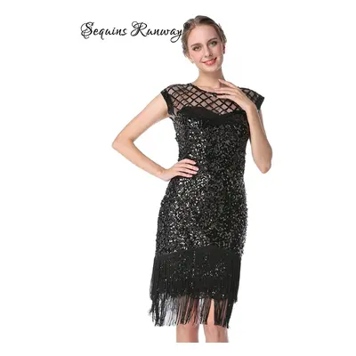 Společenské midi šaty Sequins SQ124 Barva: Černá