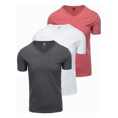 Men's plain t-shirt - mix 3-pack Z29 Barva: Červená