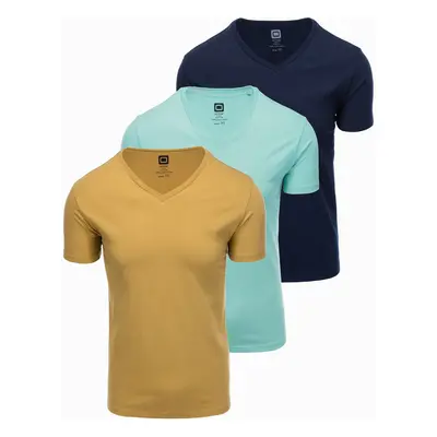 Men's plain t-shirt - mix 3-pack Z29 Barva: Tyrkysová