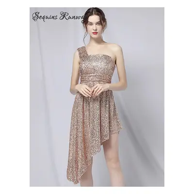 Plesové krátké šaty Sequins SQ965 Barva: Zlatá