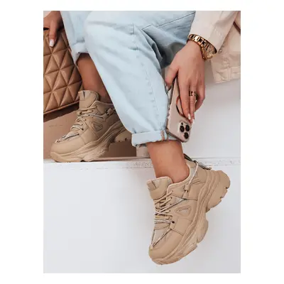 Sneakersy tenisky dámské na silnější podrážce NEWMOVE ZY0590 Barva: Khaki