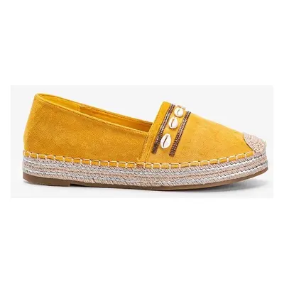 espadrilky zdobené mušlemi Sea Side Barva: Žlutá