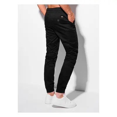 Pánské kalhoty joggers P1188 Barva: Černá