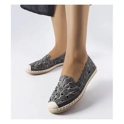 prolamované espadrilky Lamarre Barva: Šedá