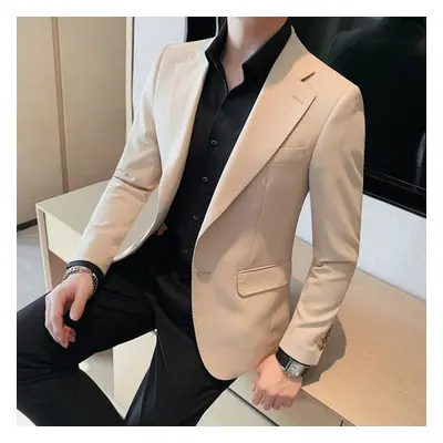 Pánské casual sako blazer Homme Barva: Aprikotová