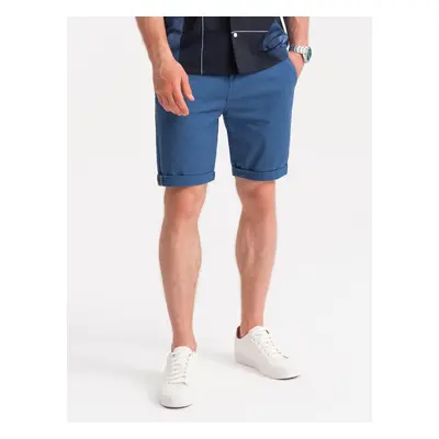 Men's chino shorts - V2 W243 Barva: Modrá