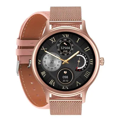 Dámské chytré hodinky SMARTWATCH PACIFIC 18-1 - NÁRAMEK + PASEK: Rosegold (sy015a) Barva (Varian