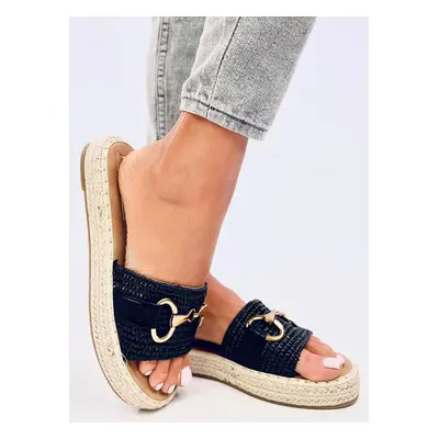 Pantofle typu espadrilky MATERS Barva: Černá