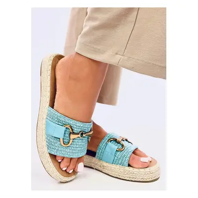 Pantofle typu espadrilky MATERS Barva: Modrá