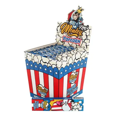 Monkey King Cigaretové papírky SMELLPACK Popcorn KS + filtry