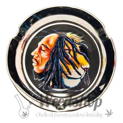 WeedShop Skleněný popelník Bob Marley velký - náhodný design