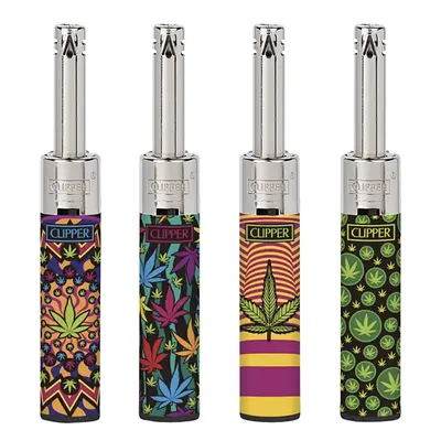 Celá sada Clipper zapalovačů Minitube Hypnotic Weed