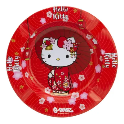 G-ROLLZ Kovový popelník Hello Kitty - Kimono Red