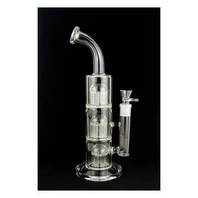 WeedShop Skleněný bong s 3x 8-arm perkolátorem