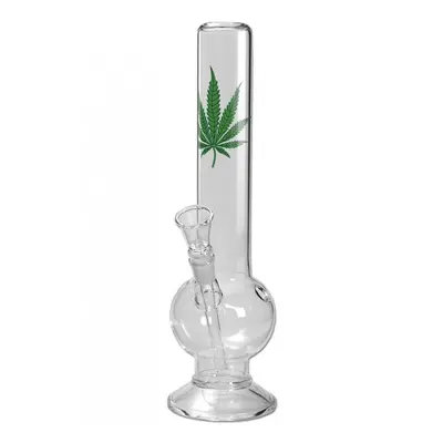 Skleněný bong Black Leaf 40cm