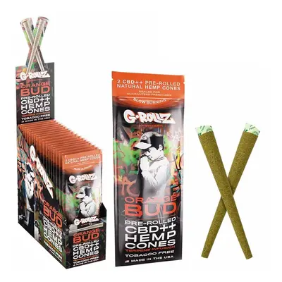 G-ROLLZ Blunt CBD++ 2x Orange Bud Pre-Rolled Hemp Wraps