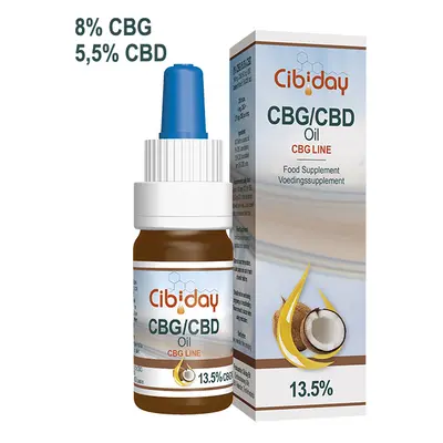 Konopný 13,5% CBG/CBD olej od firmy Cibiday 0,3% THC 10 ml