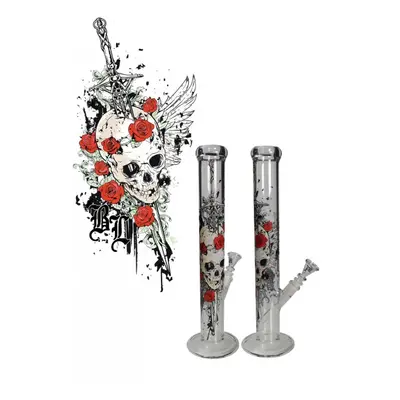 Skleněný bong Skull 45 cm od firmy Black Leaf