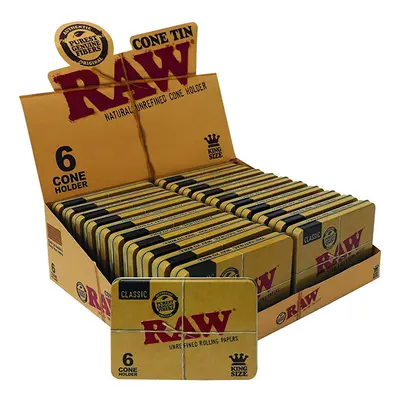 Kovový obal RAW tin case for 6 ks cones