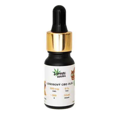 happy seeds Lososový CBD olej pro zvířata 5% Obsah: 10 ml