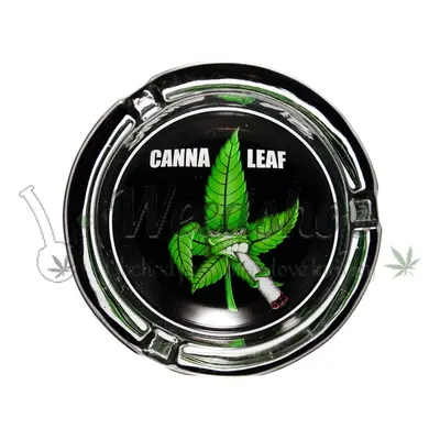 WeedShop Malý skleněný popelník - Canna Heroes Varianty: CannaLeaf