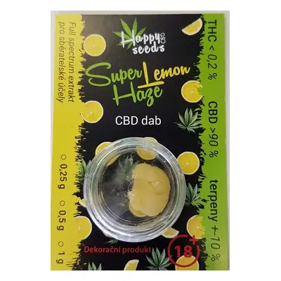 CBD dab - Super Lemon Haze (CBD>90%) od Happy seeds Váha: 0,25 g