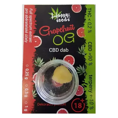 CBD dab - Grapefruit OG (CBD>90%) od Happy seeds Váha: 1 g