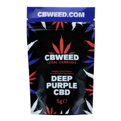 CBD konopí - Deep Purple CBD - CBWEED - 0,2% THC Váha: 2 g