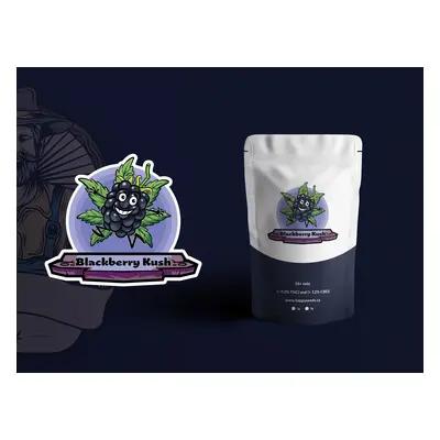 CBD konopí - Blackberry Kush - happy seeds Váha: 1 g